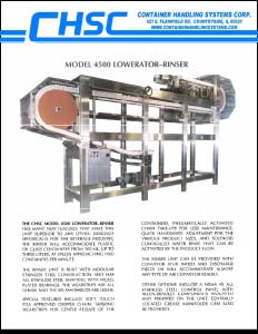 Lowerator Rinser Brochure